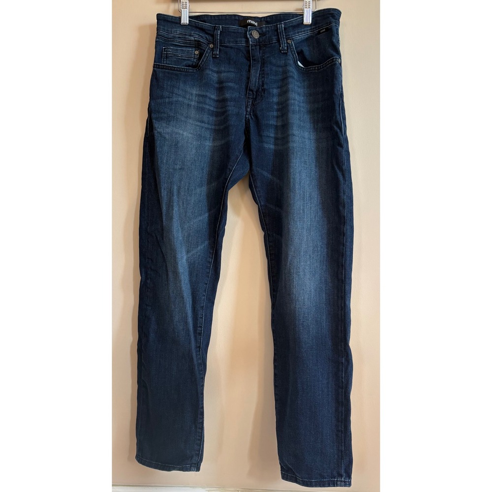 Mavi Marcus Slim Straight Leg Jeans Mens 32x30.5 Dark Wash‎ Blue M0035133731